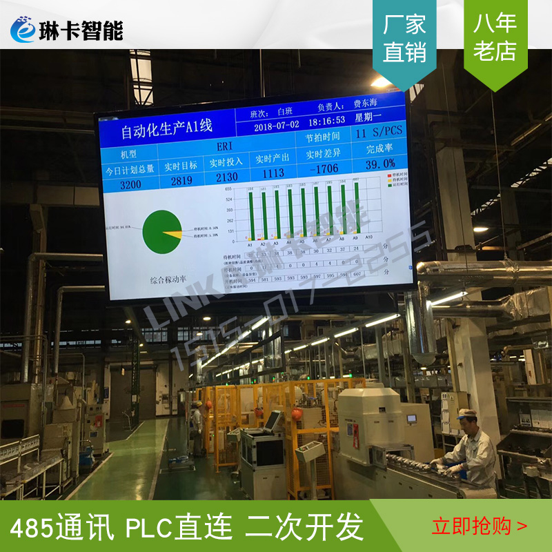 自動(dòng)化生產(chǎn)線液晶電子看板顯示屏